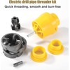 PVC Thread Maker Tool for Electric Drill,1/2", 3/4", 1" Pipe