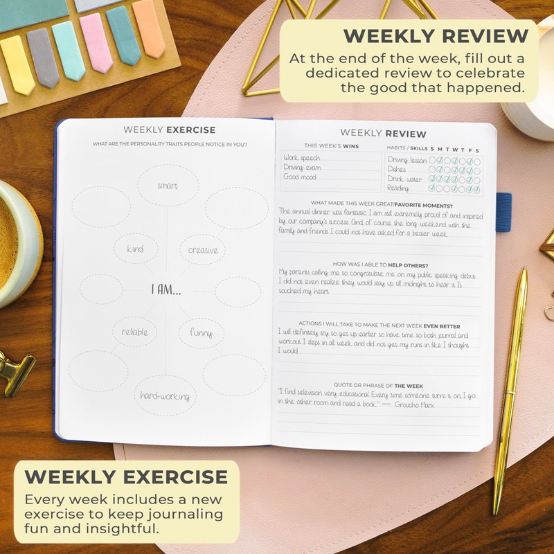 Clever Fox Gratitude Journal – Happiness, Positivity & Affirmation Daily