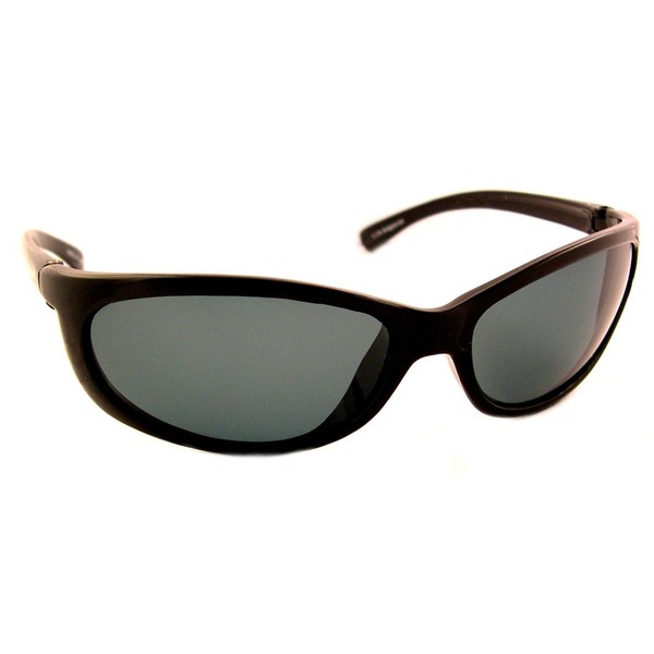 Sea Striker Bridgetender Polarized Sunglasses, Black Frame, Grey Lens