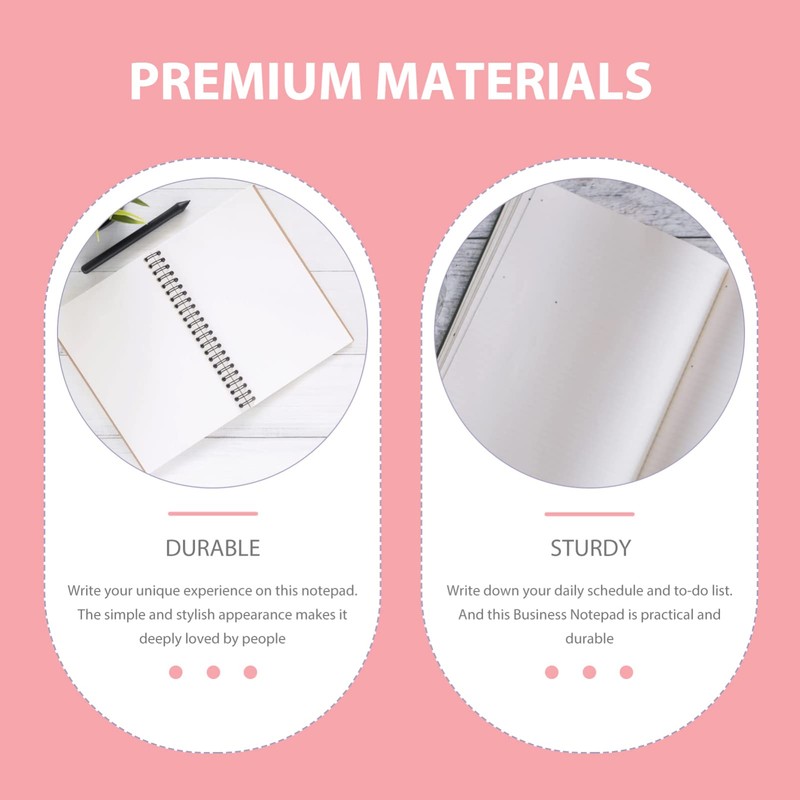 Operitacx Soft Cover Notebook Imitation Leather Business Notepad Decorative Scrapbook