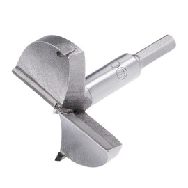 QUARKZMAN 1 x 70 mm Forstner Drill Tungsten Carbide Wood Hole Saw Auger Opener for Furniture Plastic Door Hinge Grey