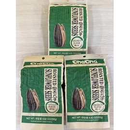 ChaCha Roasted Sunflower Seeds (3 bags) (1, Coconut flavor)
