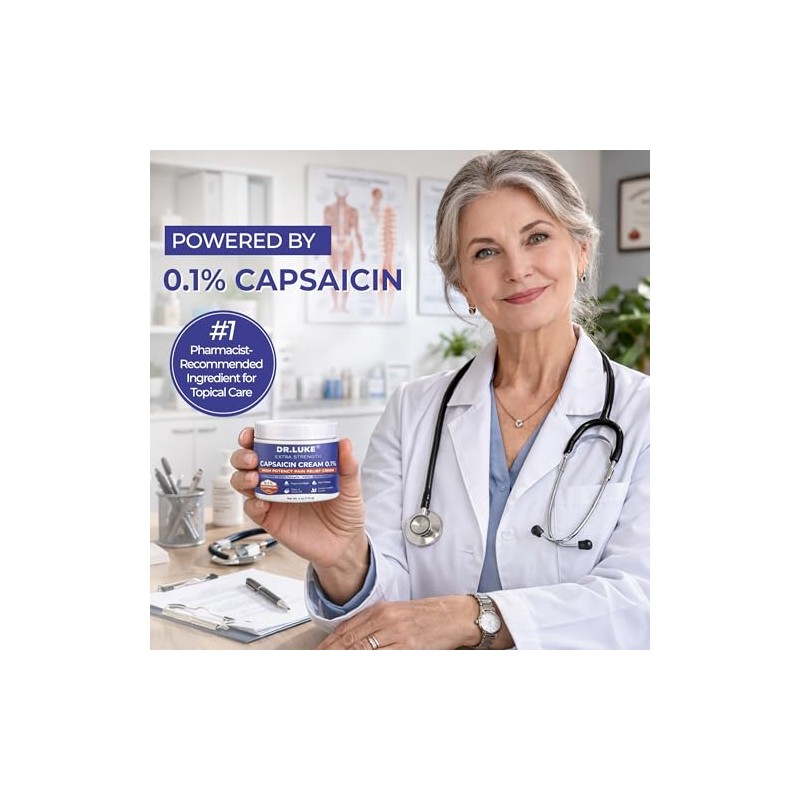 Dr. Luke Capsaicin Cream Extra Strength: Warming Cream with 0.1%