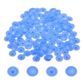 sourcing map Screw Caps, 228Pcs 12mm - Plastic Self-Tapping Screw Cap Covers, Decorative Cover Hole Plug for Diameter 7-8mm Flat Phillips Screw (Blue)