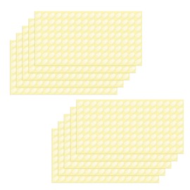 YIKIADA Transparent Dots Stickers Vinyl 0.6 Inch Self-Adhesive Round Clear Labels Waterproof Circle Wafer Decal for Seal Envelope Package Retail 1280 PCS
