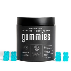 Endeavor Creatine Monohydrate Gummies 5g Serving Sugar Free Supplements for Men and Women, Chewable Creatine Gummy Vegan 120 Count 30 Day Supply