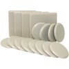 Super Sliders 3 1/2" Round, 5" Square Reusable Furniture Sliders
