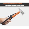 Camping Hammer Heavy Duty with Tent Stake Remover,12" high Carbon