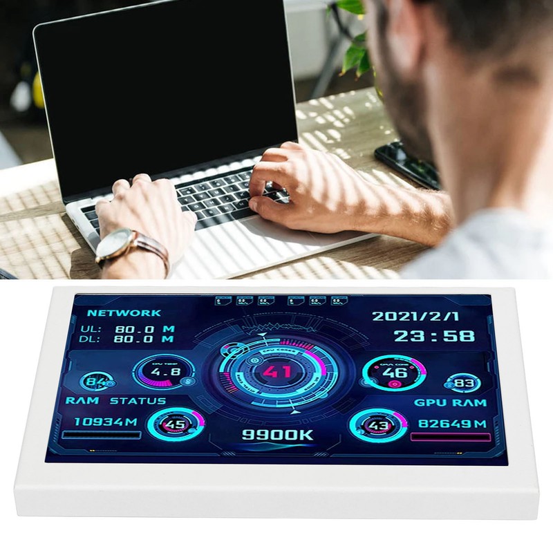 5in Computer Temp Monitor USB Mini Screen for AIDA64 PC