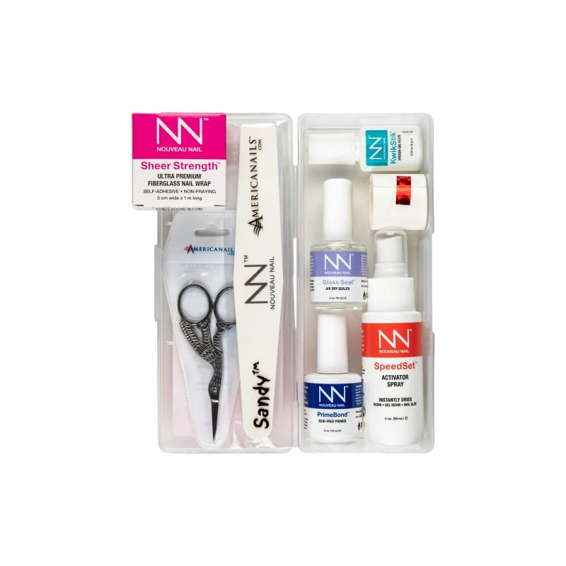 Nouveau Nail KwikWrap Fiberglass Starter Kit