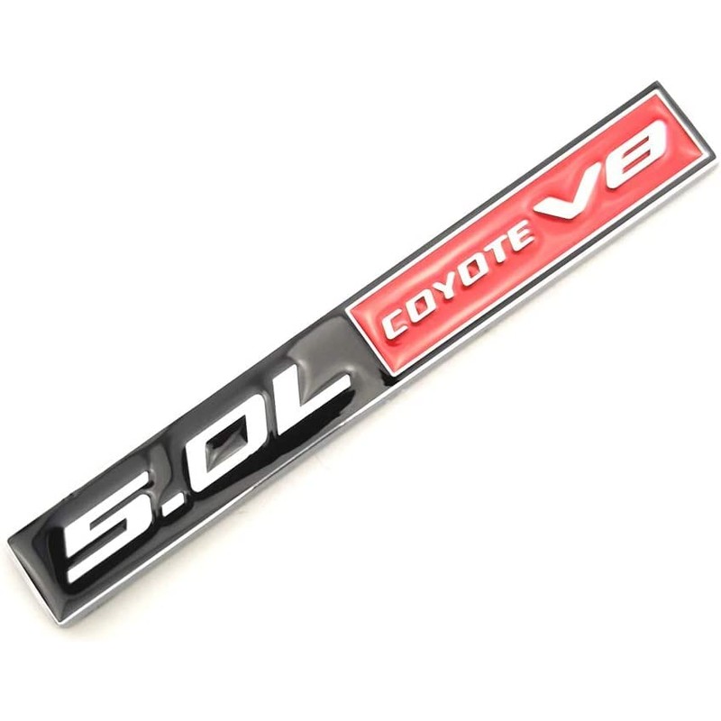 2pcs 5.0 Coyote V8 Emblem 3D Trim Fender Hook Trunk