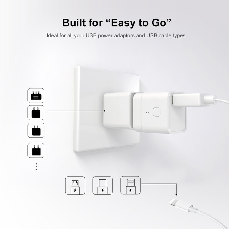 4PCS Tuya Micro 5-12V Wireless USB Smart Adaptor Flexible and
