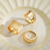 Chunky Gold Rings for Women Non Tarnish Trendy 14K Gold