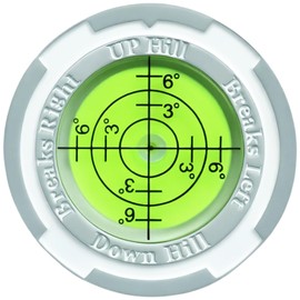 GreenNav Pro-High Precision Golf Green Reader & Golf Ball Marker with Horizontal Bubble Level, Essential Slope & Putt Line Reading Aid, Golf Accessories for Men Women (Light Gray&Green)