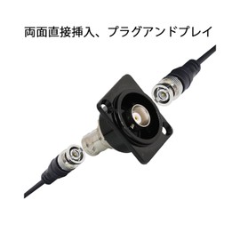 PENGLIN 2PCS BNC D Series Panel Mount Connector, BNC Female to Female Adapter Bulkhead Connector, D-BNC Pass-through Connector, Coaxial Extension Coupler for Custom Communication and Surveillance