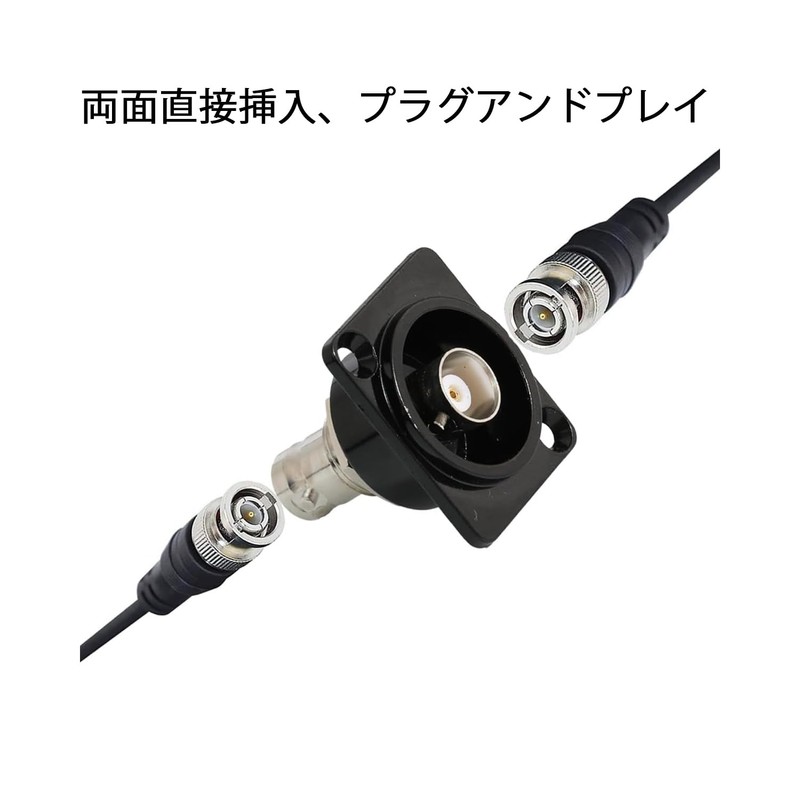 PENGLIN 2PCS BNC D Series Panel Mount Connector, BNC Female
