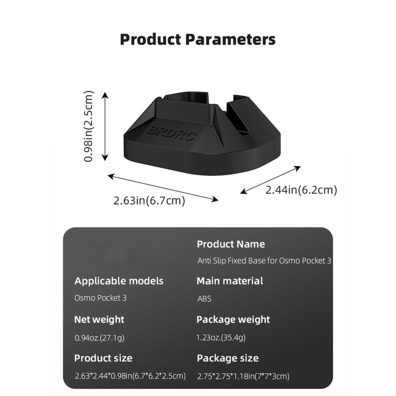 Osmo Pocket 3 Desktop Base Dock Mount Base Holder Compatible