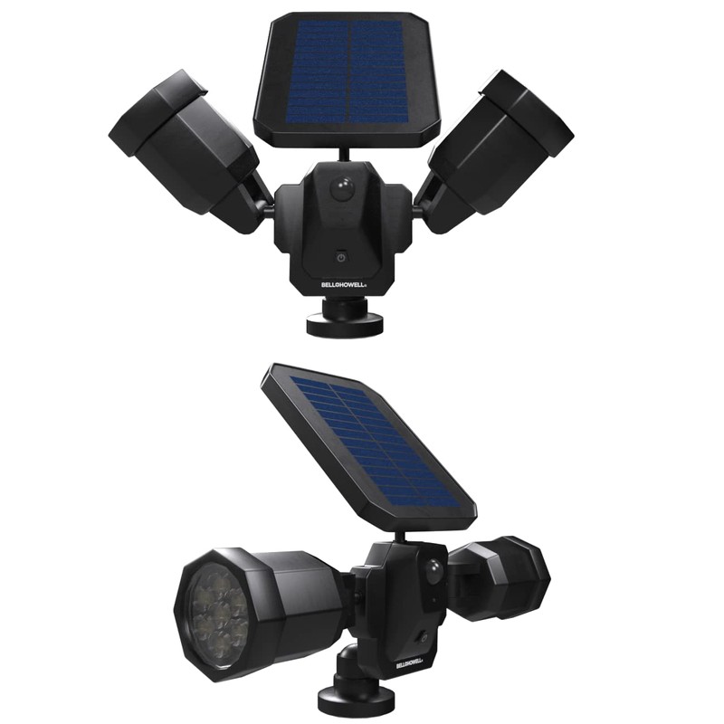 Bell+Howell Bionic Spotlight Duo Deluxe Solar Lights: Effortless Outdoor Illumination,