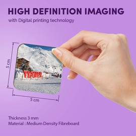 1 x Square MDF Fridge Magnet - Tignes Ski Resort France French 12353