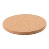 Continenta Coaster Round 1504 Coaster Light Brown Cork