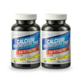 Daily One 데일리원 칼슘 마그네슘 아연 1300mg X 120정 2통 Daily One Calcium Magnesium Zinc 1300mg X 120 Tablets 2 Bottles