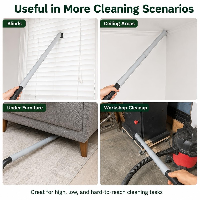 2 Pack 224006 Heavy Duty Vacuum Extension Wand Compatible with