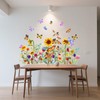 2PCS BMYUK Window Sticker Spring Window Sticker Garden Flowers Summer