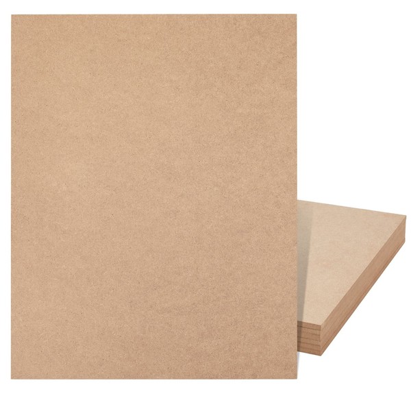 Bright Creations 1/4 In MDF Wood Chipboard Sheets for Crafts, Engraving, Painting (11x14 in, 6 Pack)