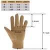 HANDLANDY Kids Genuine Leather Work Gloves for ages 3-11, Children