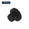 QUARKZMAN Pack of 16 Black Rubber Stoppers, 12 mm Plug