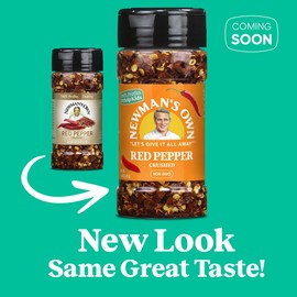 Newman's Own Crushed Red Pepper, Perfect for Pizzas, Sauces, Pastas, Non-GMO, 1.69 Ounce Bottle