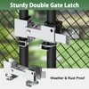 Chain Link Fence Double Gate Latch Residential Strong Arm Double