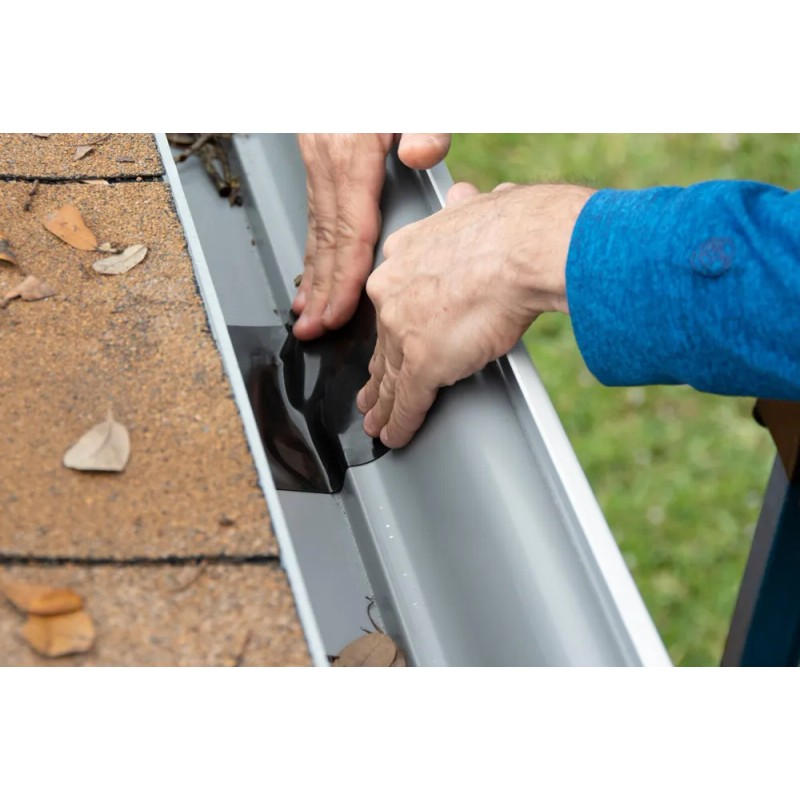 Cinta Impermeable Flex Tape 4" x 5' Goma Flexible Gris
