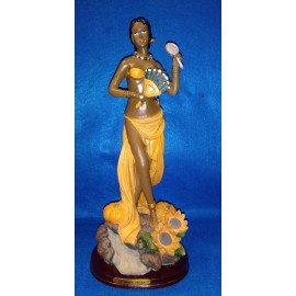 ESTATUA STATUE SANTO ORISHA OSHUN OCHUN  RELIGION YORUBA ifa