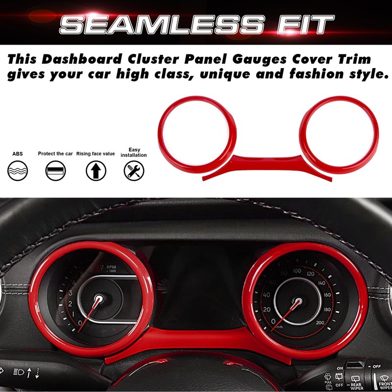 x xotic tech Dashboard Instrument Cluster Panel Trim Compatible with
