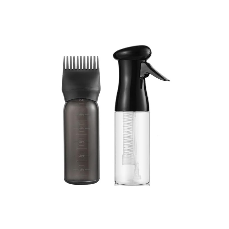 Zicotour Continuous Hair Spray Bottle and Root Comb Applicator Bottle