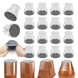 Silicone Chair Leg Floor Protectors - 24 Pcs Anti-Scratch Pads