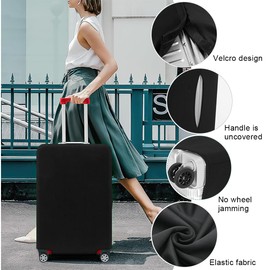 COYUN 1 Piece Suitcase Protective Cover Elastic Suitcase Protective Cover Protective Case Protective Cover for Suitcase Washable Suitcase Cover Scratch-Resistant Suitcase Cover Suitcase Protective