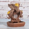 Incense Burner Backflow Waterfall Incense Holder Home Decorations with LED