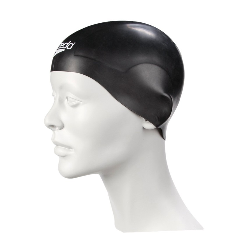 Speedo Badekappe Aqua V, Black, L, 8028950001