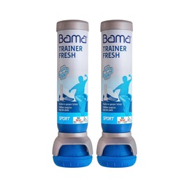 Bama Bama Trainer Fresh Schuh Deo Set (2 x 100ml) – hygienische, antibakterielle Frische, transparentes Schuhspray für Sport-, Arbeits- und Freizeitschuhe