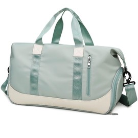 Tokeya Sports Bag 40L Travel Bag for Men and Women with Shoe Compartment Wet Compartment Large Fitness Bag Foldable Waterproof Swimming Bag Training Bag Duffel Bag Weekender Sports Fitness Gym Bag,