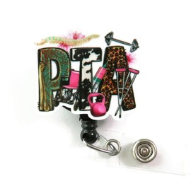 PTA Badge Reel, Physical Therapy Assistant Badge Holder, PTA Graduation Gift, Physical Therapist Badge Reel, Therapist Thank You Gift, Gift for PTA