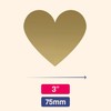 Pack of 50, Heart Scratch Off Sticker - 8 x