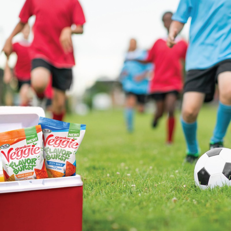 Sensible Portions Garden Veggie Flavor Burst Tortilla Chips, Nacho, 6