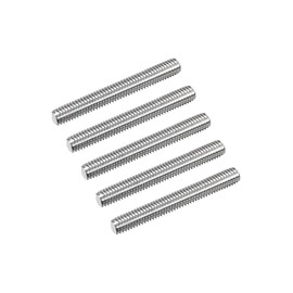 MECCANIXITY Fully Threaded Rod M6 x 45mm 1mm Thread Pitch 304 Stainless Steel Right Hand Threaded Rods Bar Studs 15 Pack
