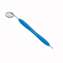 Simple Stem Plain Mouth Mirror #3 with Soft Grip Silicone Handle