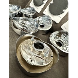 KKAUTOPARTS 1962 Chevelle Chevy Impala Complete Tail Light Lamp Backup Bases 6 Piece Set