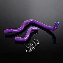 G-PLUS Silicone Radiator Coolant Hose Pipe Kit Clamps Compatible with 1997-2001 Honda Prelude,Purple