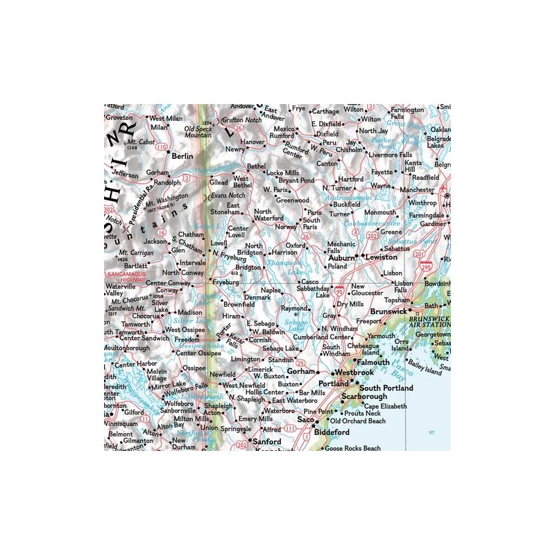 National Geographic Maps: New England U.S.A Wall Map - 31